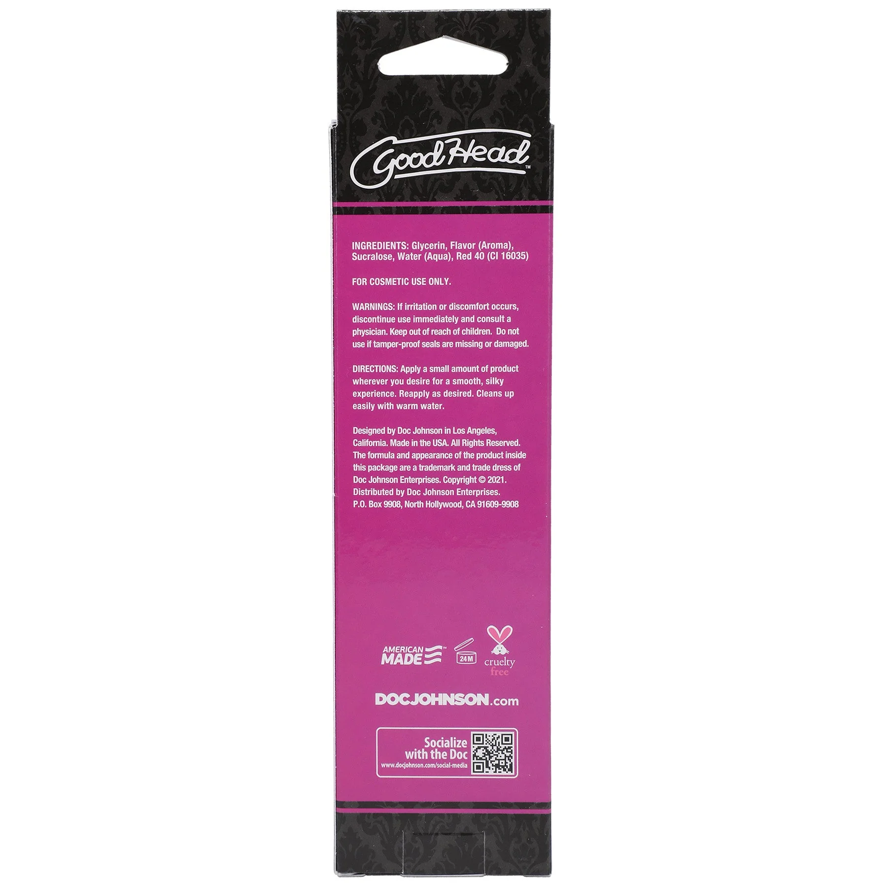 Doc Johnson GoodHead Warming Oral Delight Gel - Image 3