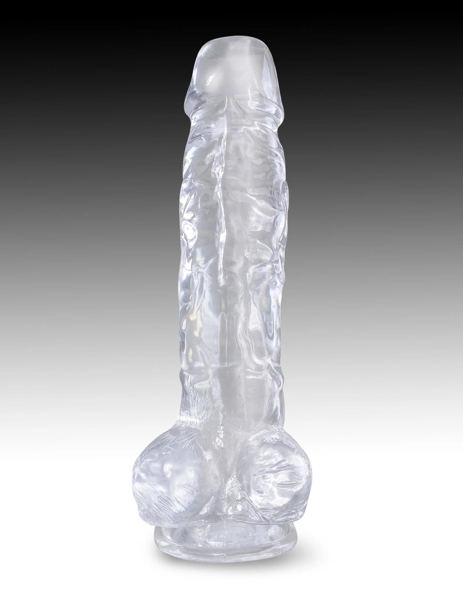 King Cock Clear Cock With Balls - Image 3