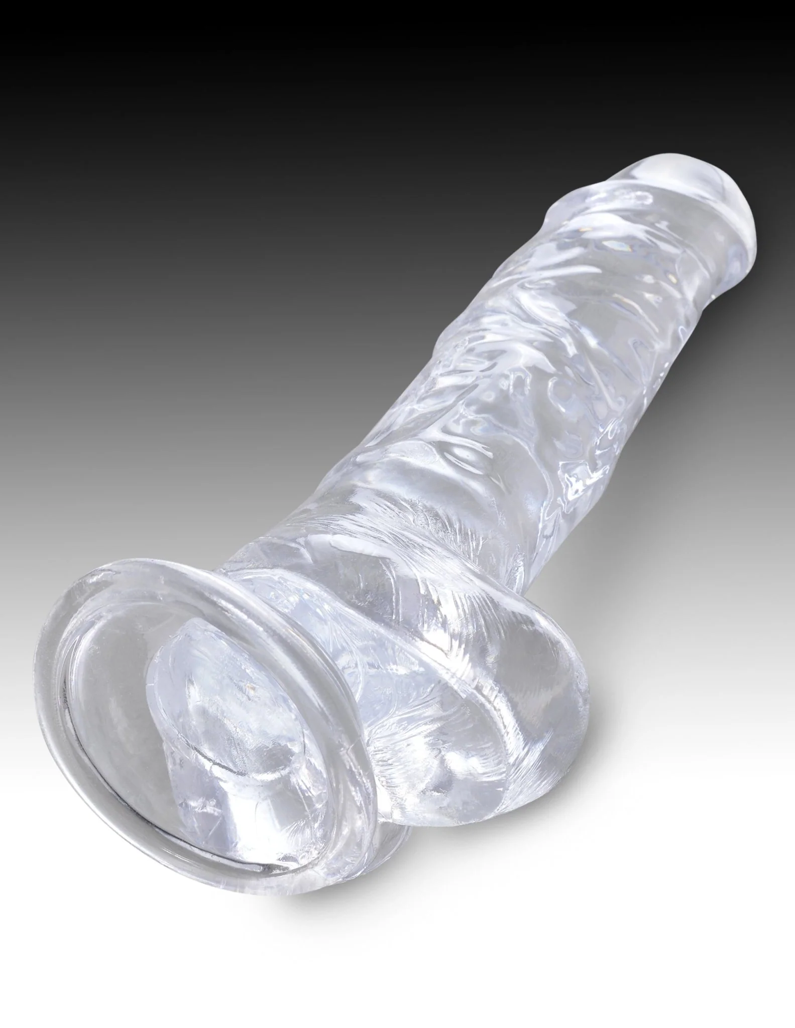 King Cock Clear Cock With Balls - Image 5