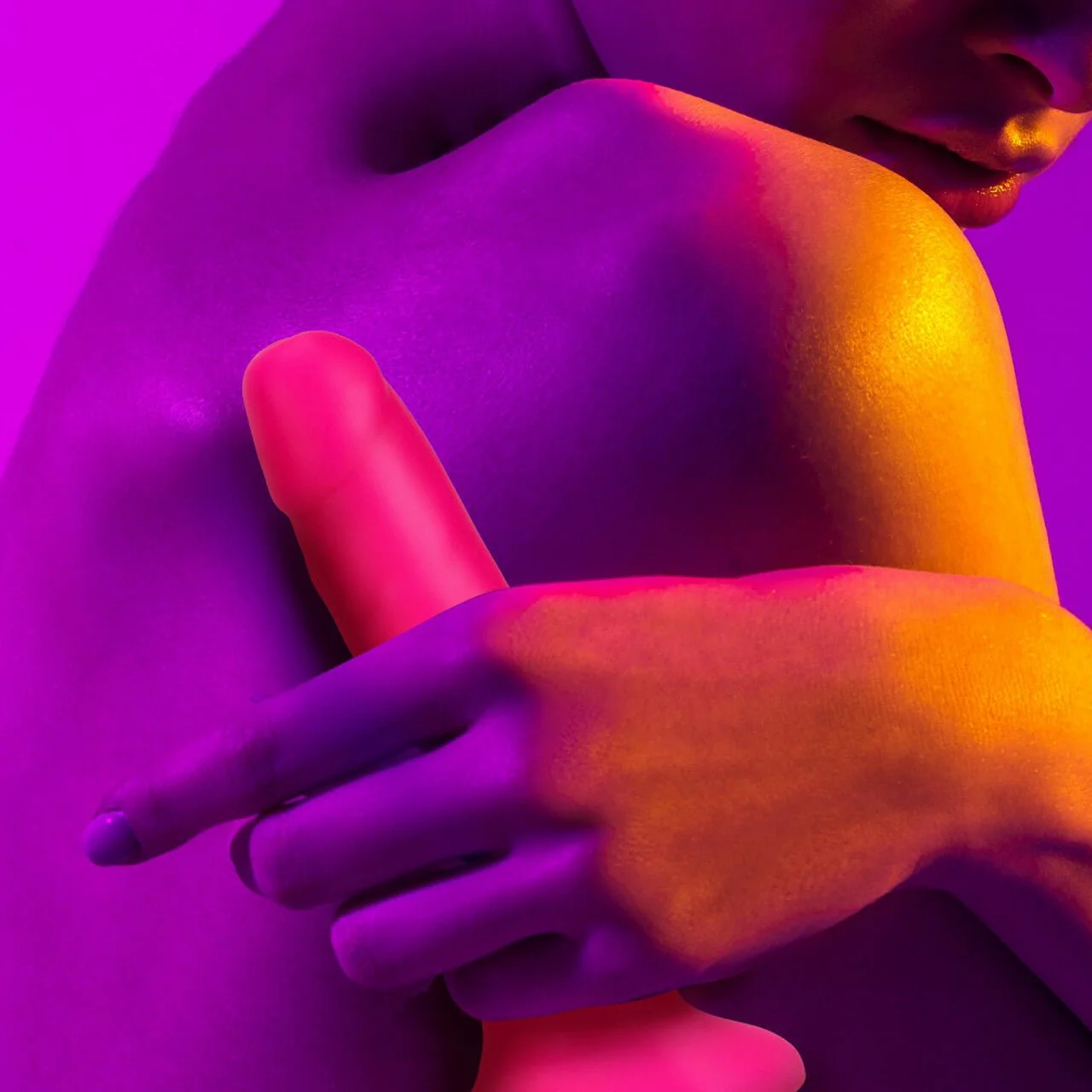 Neo Silicone Dual Density Cock - Image 10