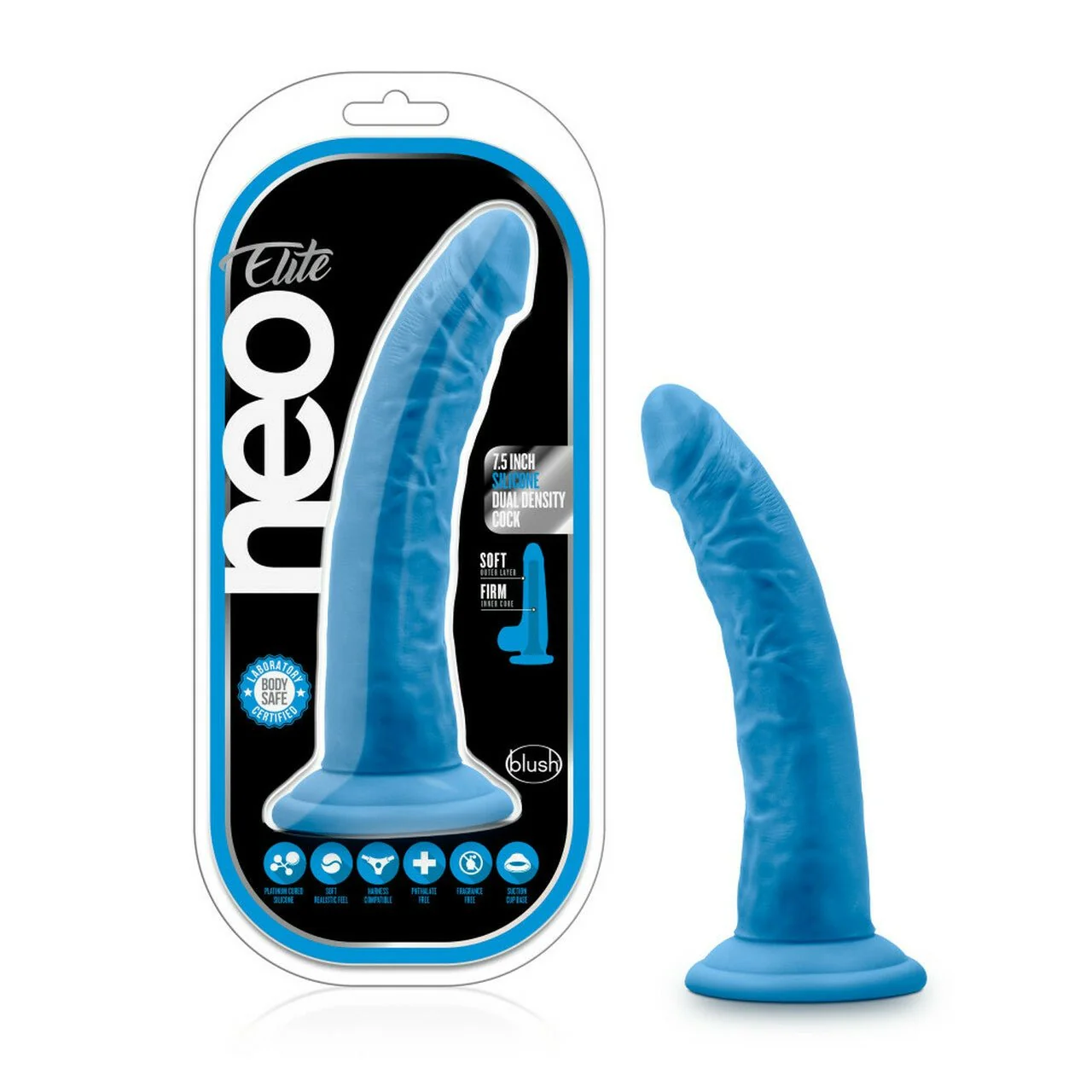 Neo Silicone Dual Density Cock - Image 13