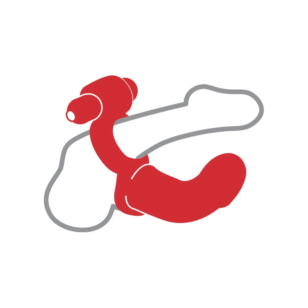 RingMaster Vibrating Double Up Bendable DP Ring - Image 4